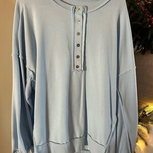 Sky Blue tunic  Sweatshirt